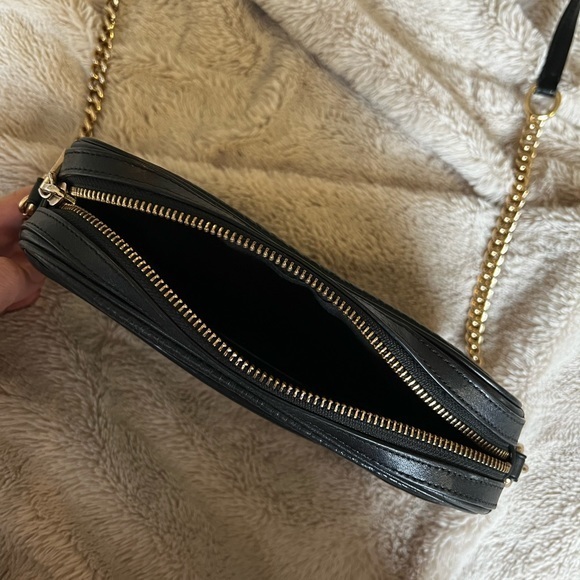 Coach- Black Pebbled Leather Crossbody - Picture 6 of 9